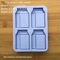 Milk Carton Shaker Silicone Mold - Thumbnail 1