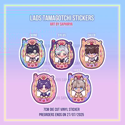 [preorder] love and deepspace caleb sylus xavier rafayel zayne tamagotchi keychain