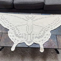Filet Crochet Butterfly Table Runner - Thumbnail 2