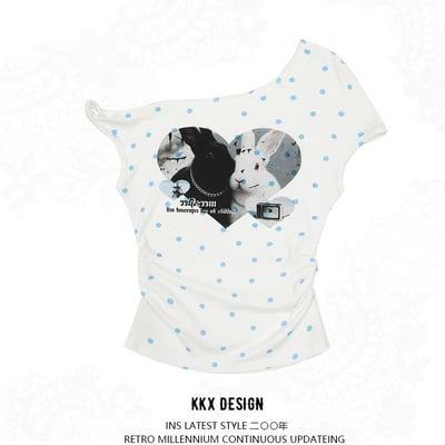 Retro spice simple design short sleeve t-shirt