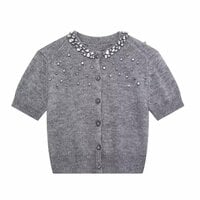 Fashionable and versatile jewelry knitted jacket - Thumbnail 2