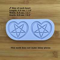 Heart Pentagram Silicone Mold - Thumbnail 1