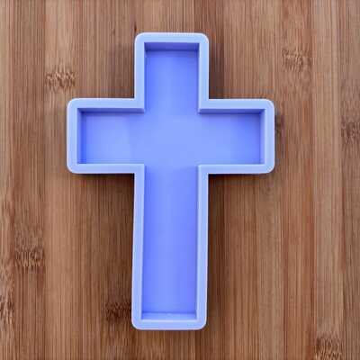 6" cross silicone mold