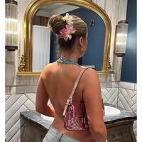 Sexy V-Neck Halter Backless Shiny Sequin Vintage Tank Top - Thumbnail 10