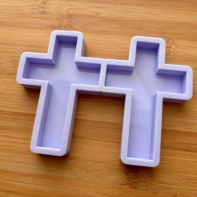 4" cross silicone mold