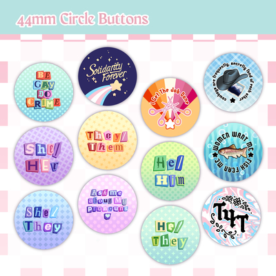 PRIDE 44mm / 1.75" Button Badges