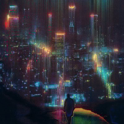City of forgotten dreams - xl giclée print - 24" x 32" - Thumbnail 1