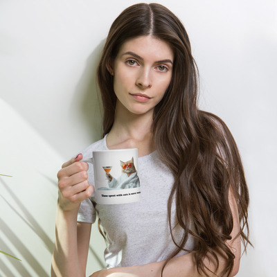 American tea white glossy mug