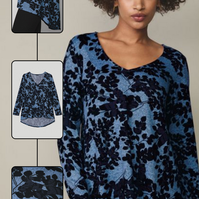 Black print pullover - final sale