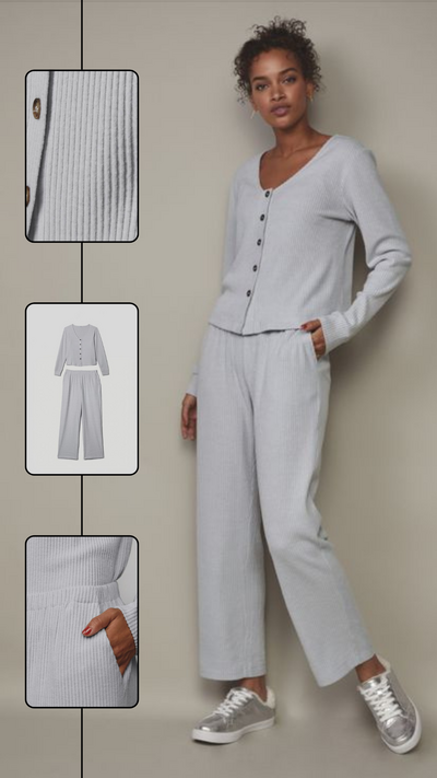 Wide Ribbed 2-Piece Set - FINAL SALE