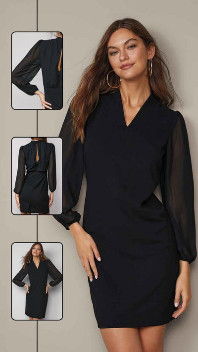 Sheer back dress - FINAL SALE