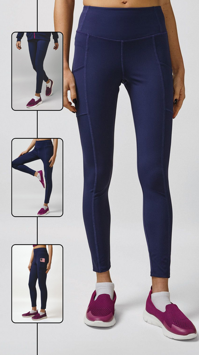 Navy Sporty Leggings - FINAL SALE