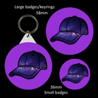Deadpool Button Badges/Keyrings - Thumbnail 1