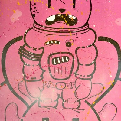 Painting by mou kahami “i really f@cked  it up this time, didn’t i my dear?"