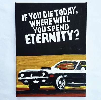 Speeding through hell in a Plymouth Duster 