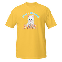 Have a Mice Day Short-Sleeve Unisex T-Shirt Cute Kitty Cat Mouse Kitten Pun Tee - Thumbnail 12