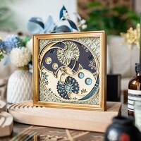 STEREOWOOD Cat and Flower Multi-Layer Wooden Wall Art | Unique Gift - Thumbnail 2