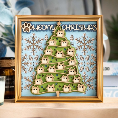 STEREOWOOD Christmas Cat Creative Desktop Decoration|Christmas Giftidea