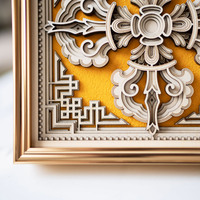STEREOWOOD Cross Vajra Multi-Layer  Art, Personalized Ornaments, Creative Gifts - Thumbnail 7