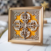 STEREOWOOD Cross Vajra Multi-Layer  Art, Personalized Ornaments, Creative Gifts - Thumbnail 2