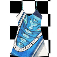 Blue mobile phone button DRESS - Thumbnail 2