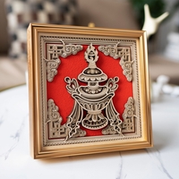 STEREOWOOD Auspicious Vase Multi-Layer Wooden Art, Personalized Ornaments - Thumbnail 1