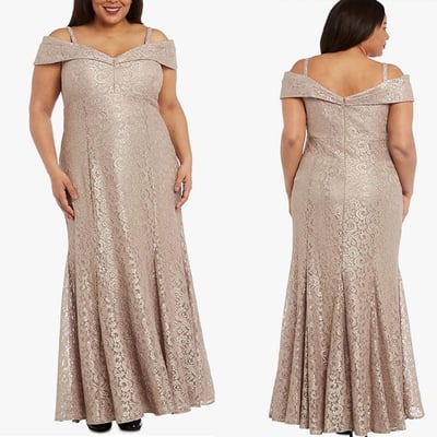 Plus size mother of the bride dresses lace  - Thumbnail 1