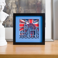 STEREOWOOD England Multi-Layer Wooden Wall Art, Creative Gifts, Laser Cut - Thumbnail 3