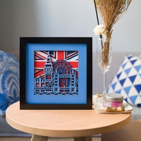 STEREOWOOD England Multi-Layer Wooden Wall Art, Creative Gifts, Laser Cut - Thumbnail 5