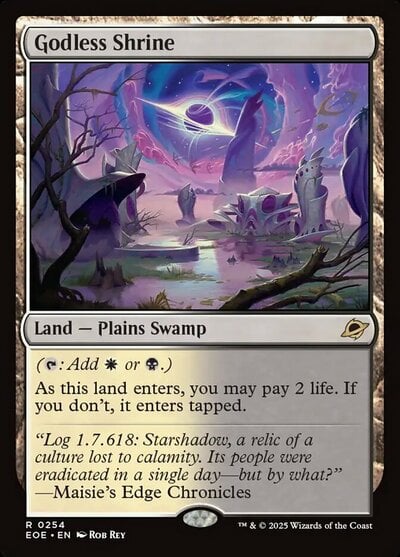 Godless Shrine - Artist Proof, MTG Edge of Eternities