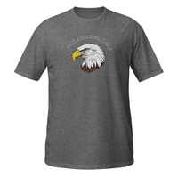 Bald American Dude Short-Sleeve Unisex T-Shirt Patriotic Eagle USA America Hair - Thumbnail 6