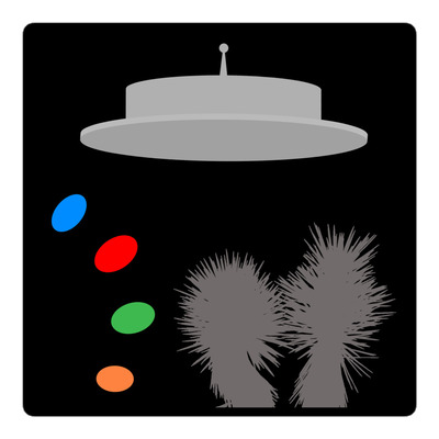 UFO Vinyl Sticker