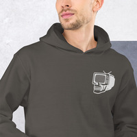 Metamelos Static Skull Hoodie  Embroidered Chest, Hourglass Tape Print - Thumbnail 13