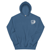 Metamelos "Drip Signal" Hoodie  Embroidered Static Skull Front, Record Pool Back Print - Thumbnail 58