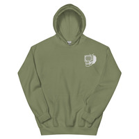 Metamelos "Drip Signal" Hoodie  Embroidered Static Skull Front, Record Pool Back Print - Thumbnail 60