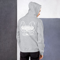Metamelos "Drip Signal" Hoodie  Embroidered Static Skull Front, Record Pool Back Print - Thumbnail 10