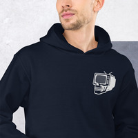 Metamelos "Drip Signal" Hoodie  Embroidered Static Skull Front, Record Pool Back Print - Thumbnail 21