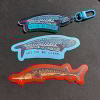 sturgeon stickers/magnets/keychains - Thumbnail 2