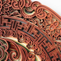 STEREOWOOD Lucky Disc Multi-Layer Wall Art, Stereoscopic 3D Decor, Mandala Laser Cut, Rustic Home Wood Wall Art, Laser Cut Arts and Crafts - Thumbnail 11