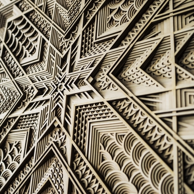 Stereowood glint multi-layer wooden wall art, stereoscopic 3d decor, living room decor, bedroom decor, laser cut arts and crafts