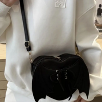 Gothic Bat Wing Heart Bag - Thumbnail 1