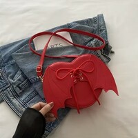 Gothic Bat Wing Heart Bag - Thumbnail 5