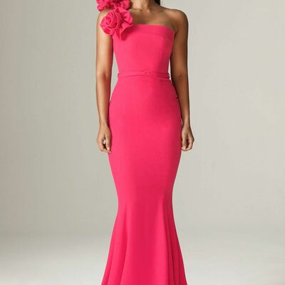 Simple mermaid satin prom dress evening formal gown