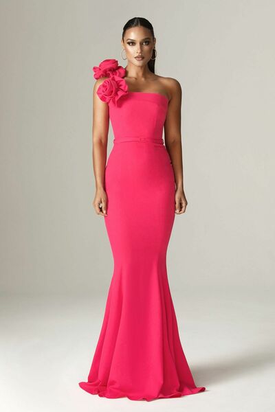 Simple Mermaid Satin Prom Dress Evening Formal Gown