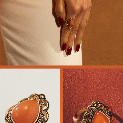 Desert mirage statement ring - final sale