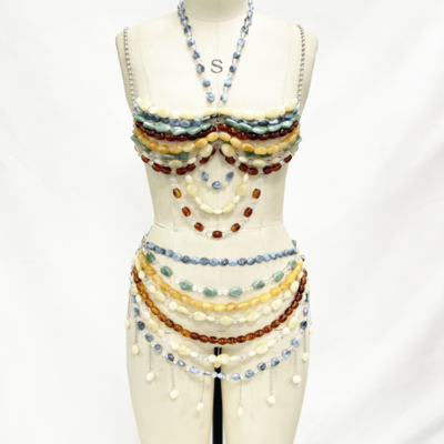Sexy beaded body chain set