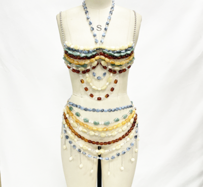 Sexy beaded body chain set