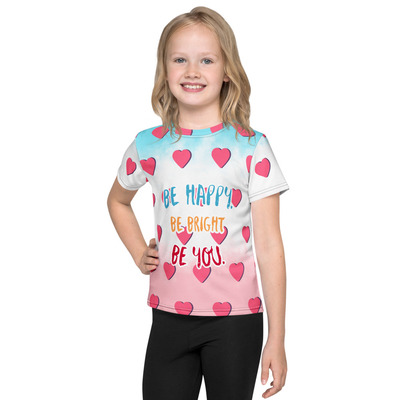 Be happy kids crew neck t-shirt