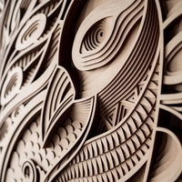 STEREOWOOD Phoenix Multi-Layer Wooden Wall Art, Stereoscopic 3D Decor, Living Room Decor, Bedroom Decor, Laser Cut Arts and Crafts - Thumbnail 3