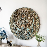 STEREOWOOD Mystic Deer Multi-Layer Wall, Large Geometric Wood Wall Art - Thumbnail 2